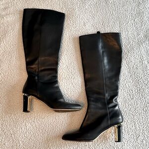 Salvatore Ferragamo Tamika leather boots Tall